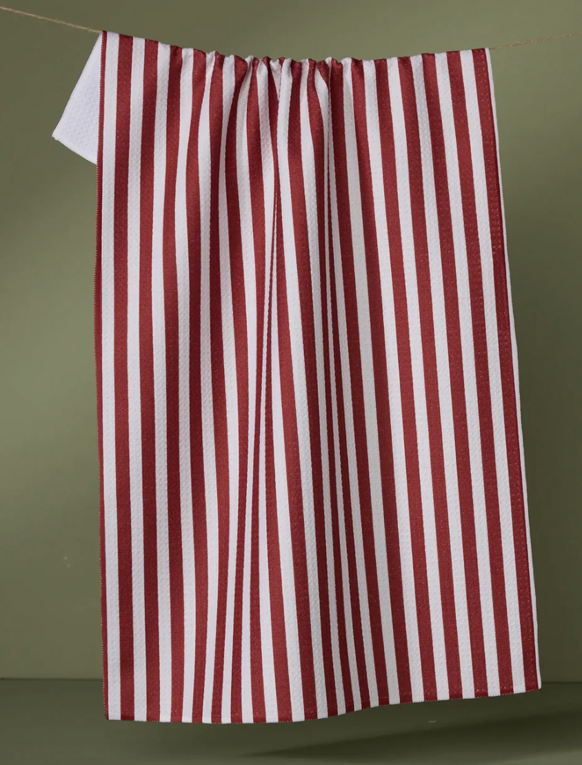 Ribbon Red Tea Towel