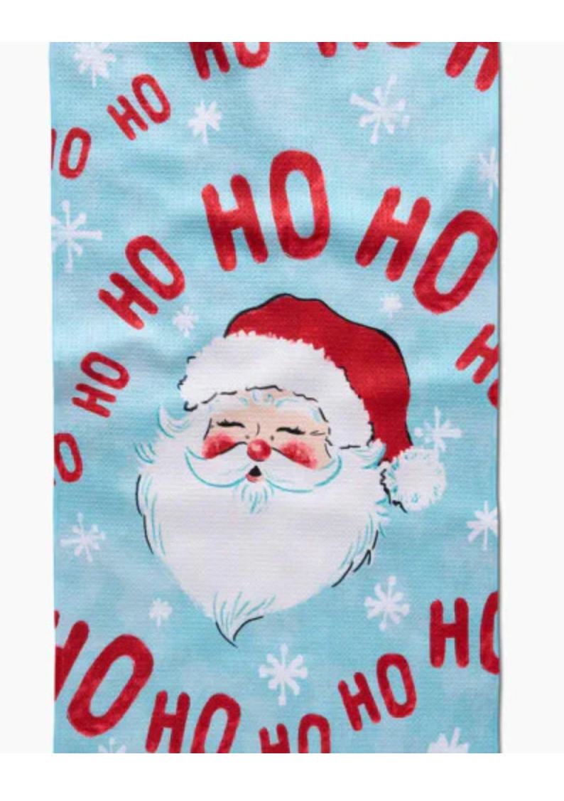 Merry Santa Claus Tea Towel