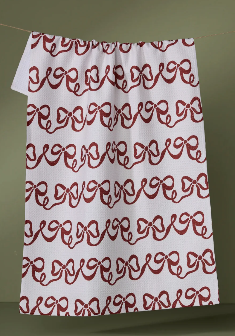 Joyful Bows Tea Towel
