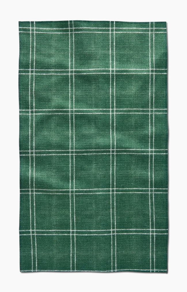 Pine Forest Plaid Tea Towel