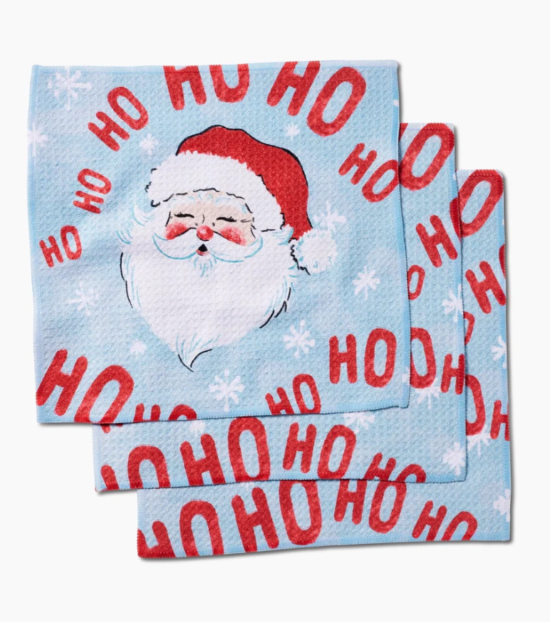 Merry Santa Claus Dishcloth