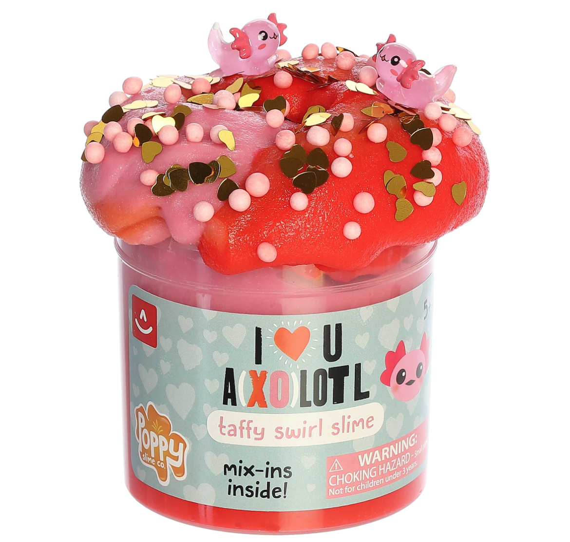 Axolotl Taffy Swirl Slime