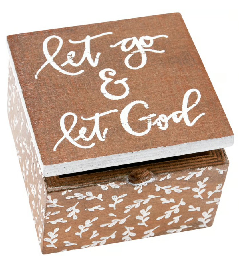Let Go & Let God Little Hinged Box