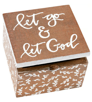 Let Go & Let God Little Hinged Box