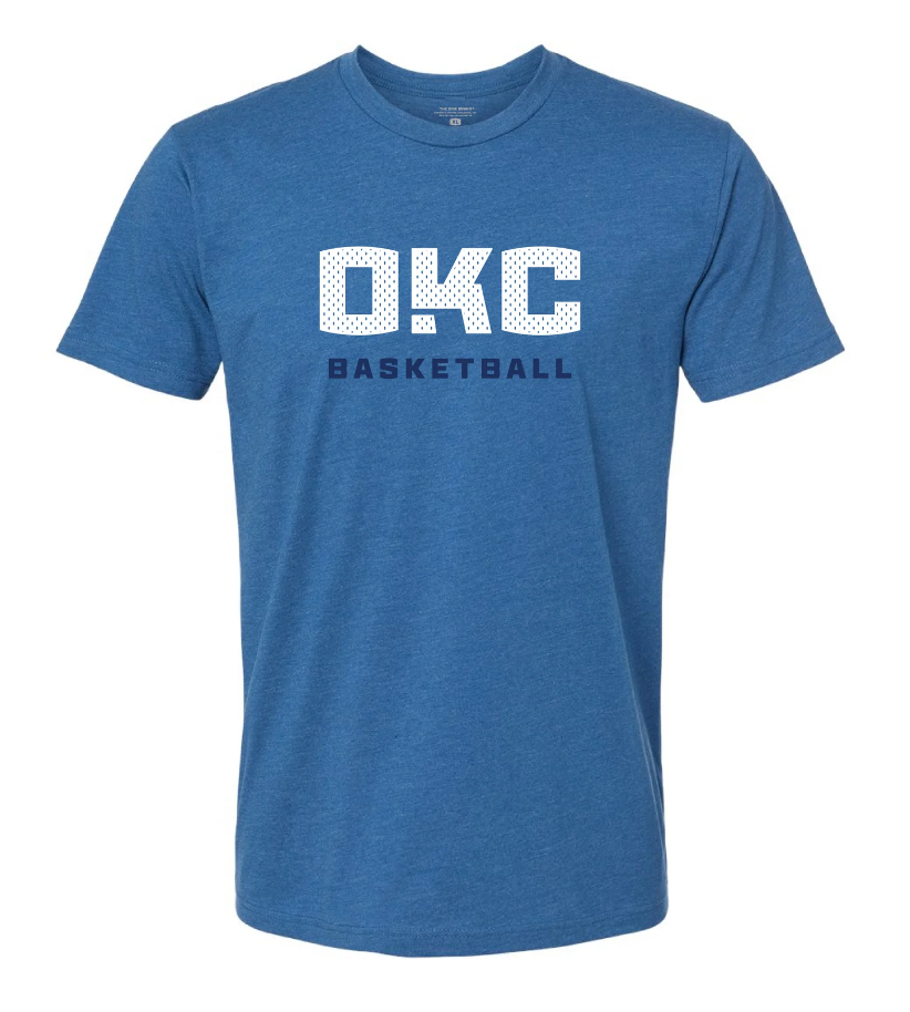 OKC Baskeball Graphic Tee Blue