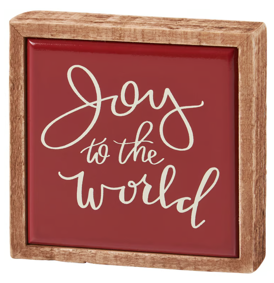 Box Sign Joy To The World