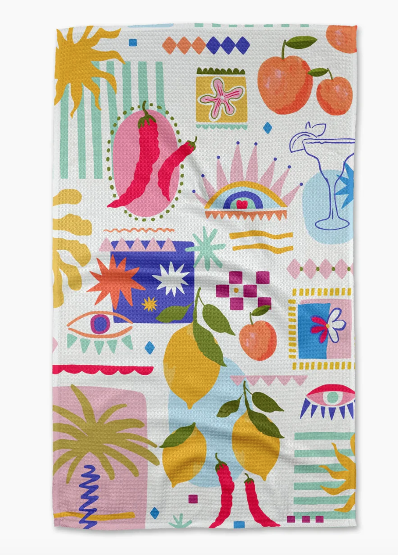 Italian Picnic Tea Towel