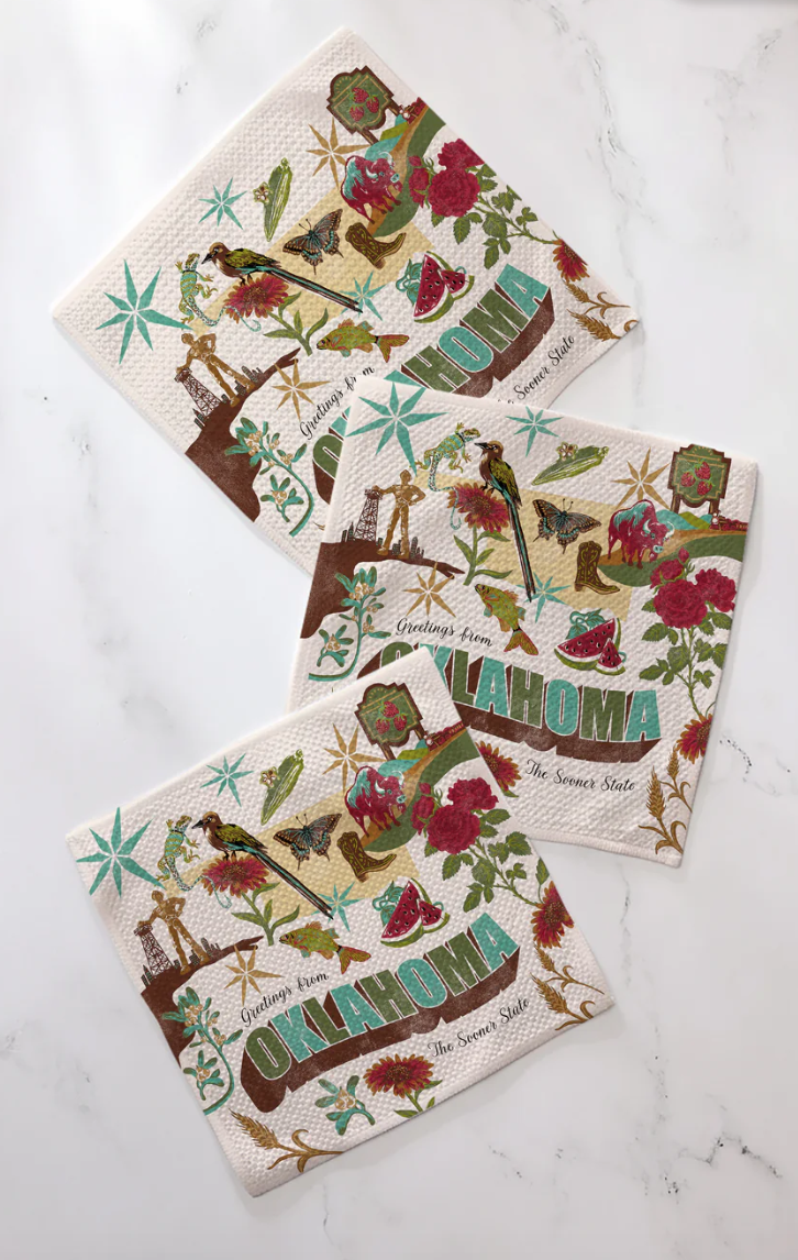 Greetings From Oklahoma Dishcloths
