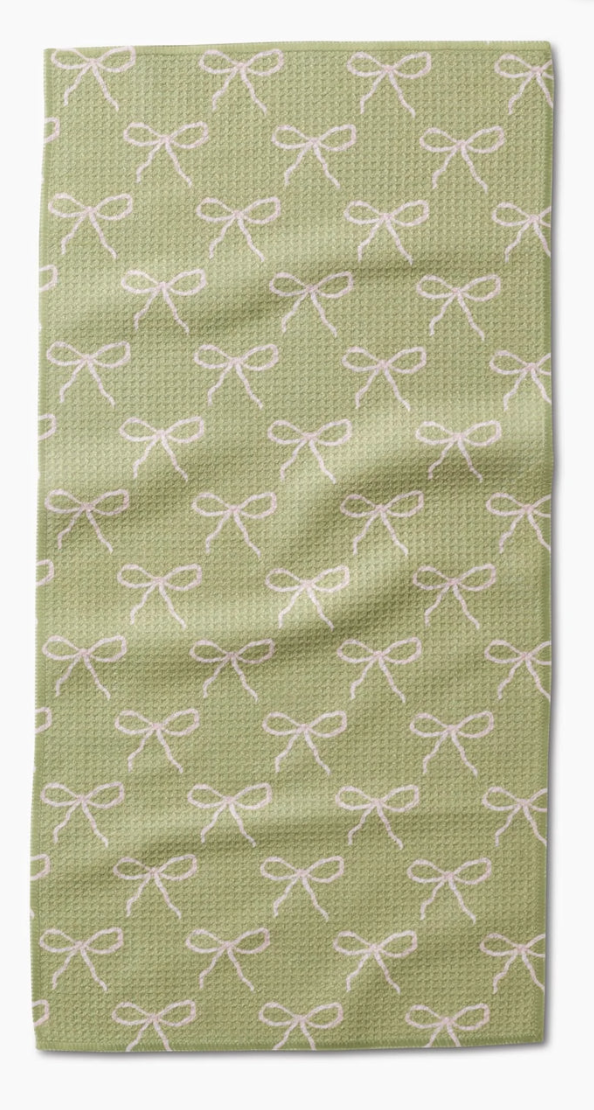 Lattice Bows Bar Towel