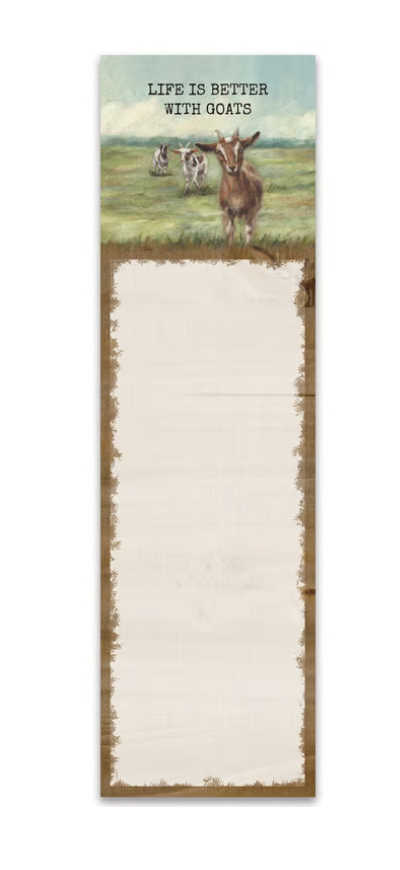 List Notepad Life Better Goats