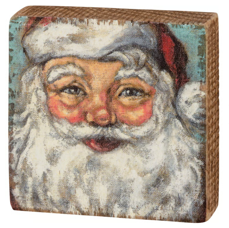 Block Sign Santa Claus