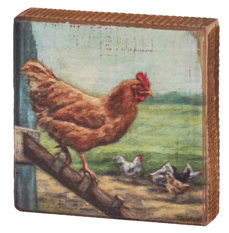 Block Sign Chicken Coop