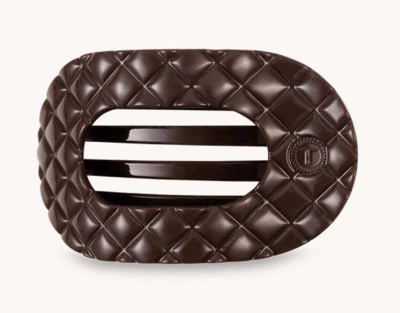 Truly Taupe Small Round Flat Clip