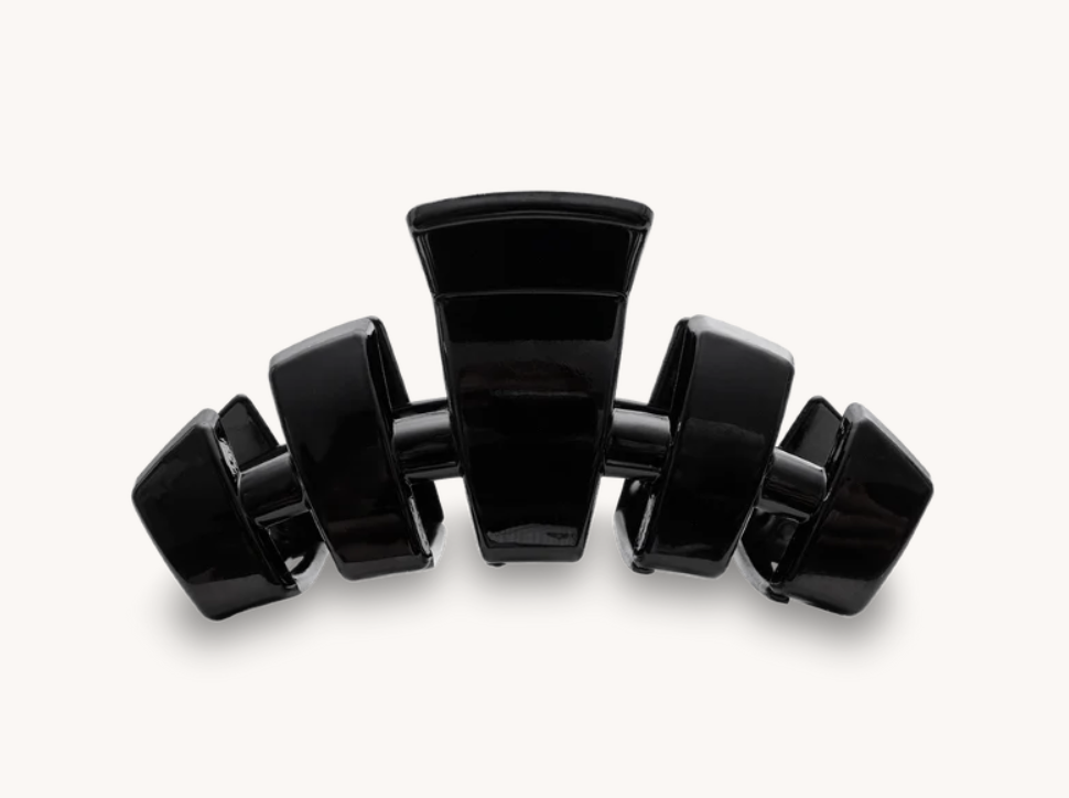 Jet Black Small Classic Hair Clip