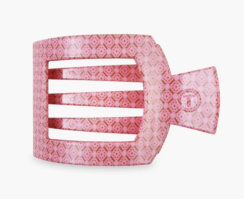 Berry Cozy Large Flat Square Hair Clip