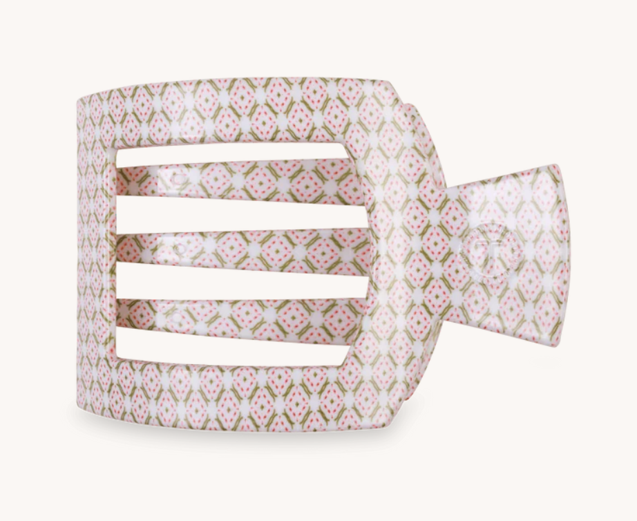 Pine Pearl Large Flat Square Hair Clip