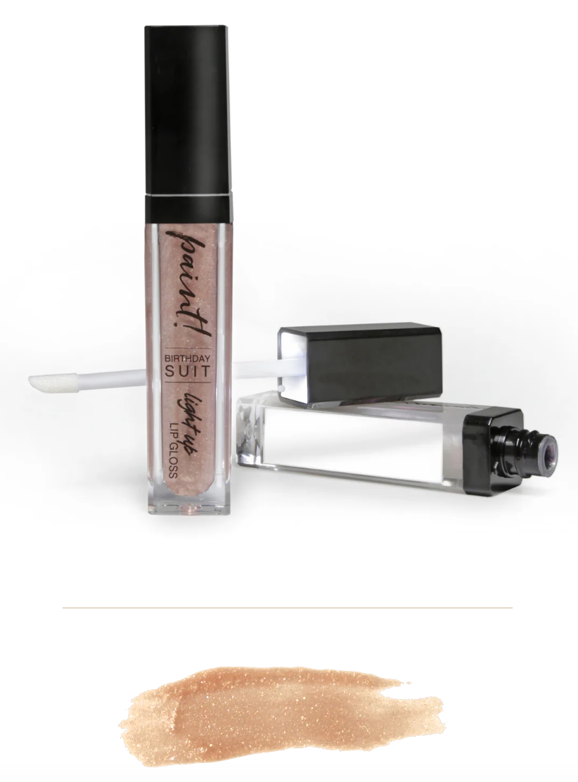 Paint! It Pretty Light Up Lip Gloss-Birthday Suit