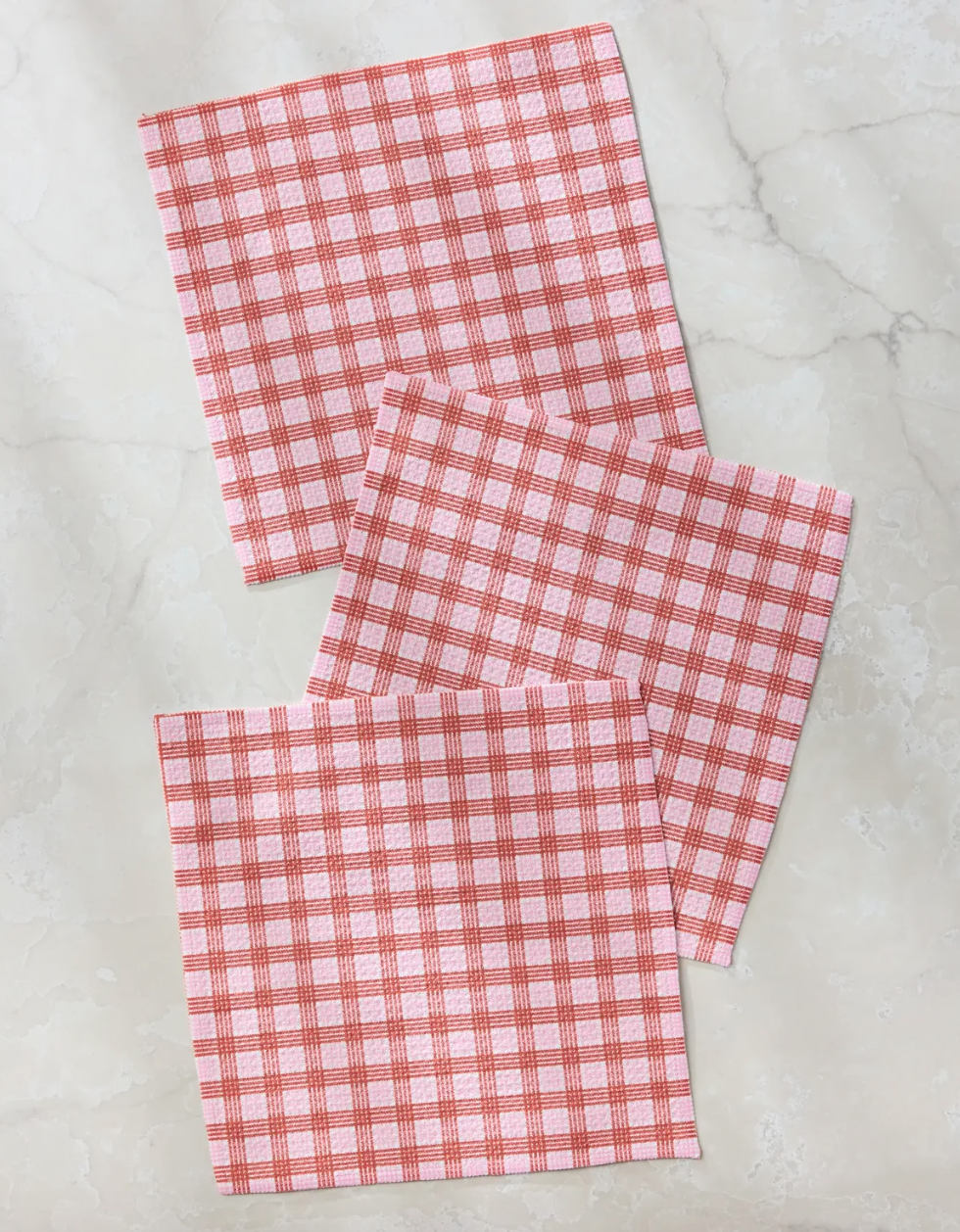 Cupids Plaid Dishcloth