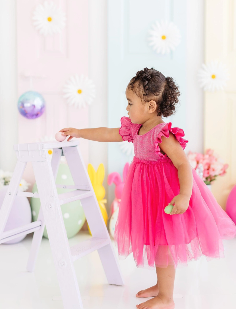 Hot Pink Shimmer TuTu Dress