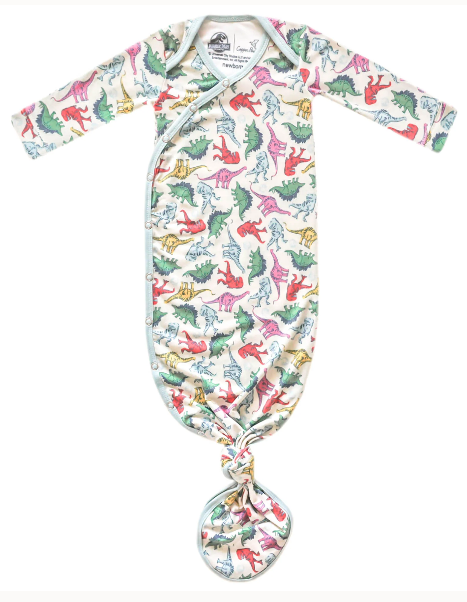 Dinosaurs Of Jurassic Park Copper Pearl Knotted Gown
