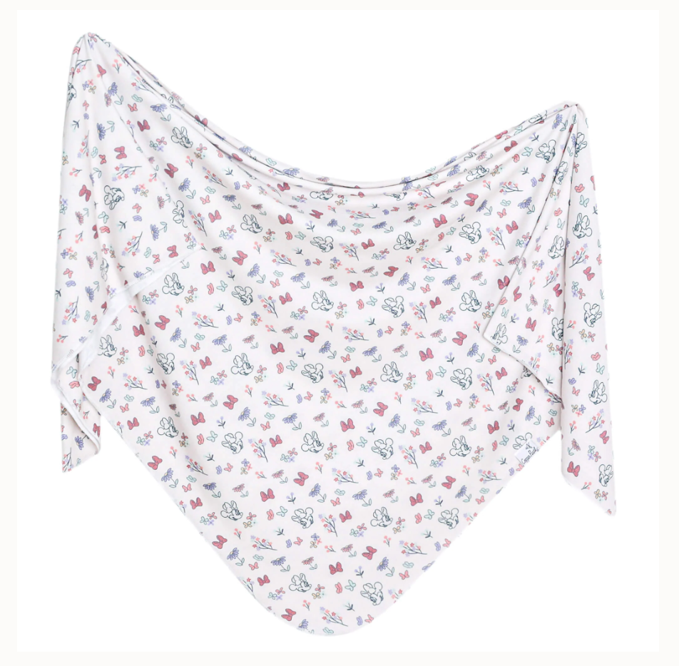 Minnie Mouse's Bowquet Copper Pearl Swaddle Blanket