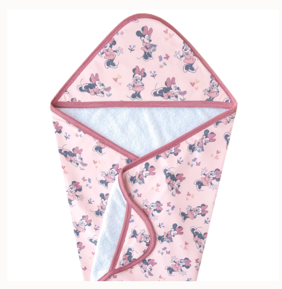 Minnie Mouse Copper Pearl Hooded Towel