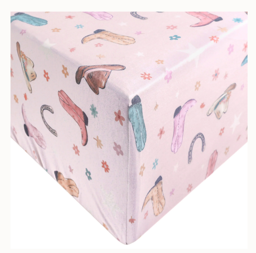 Cheyenne Copper Pearl Fitted Crib Sheet