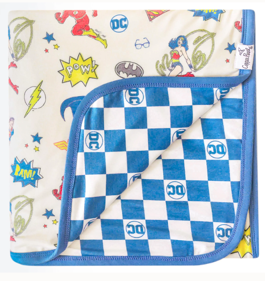 Justice League Copper Pearl Three Layer Quilt