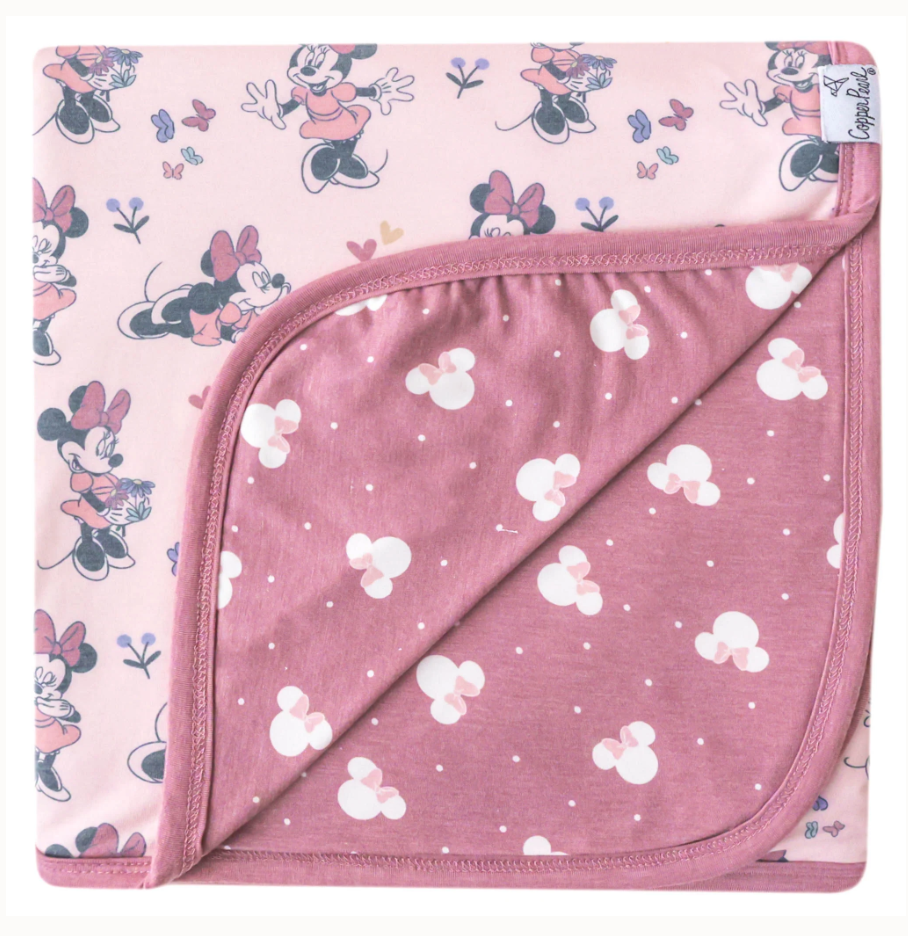 Minnie Mouse Copper Pearl Three Layer Quilt