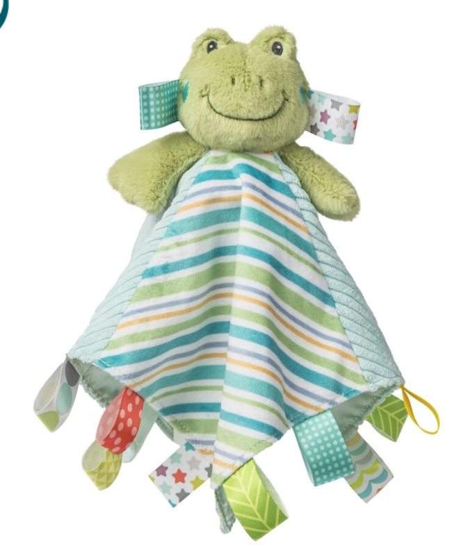 Taggies Peepers Frog Character Blanket
