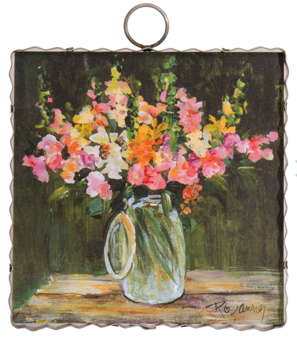 Mini Rozies Jar Of Snapdragons