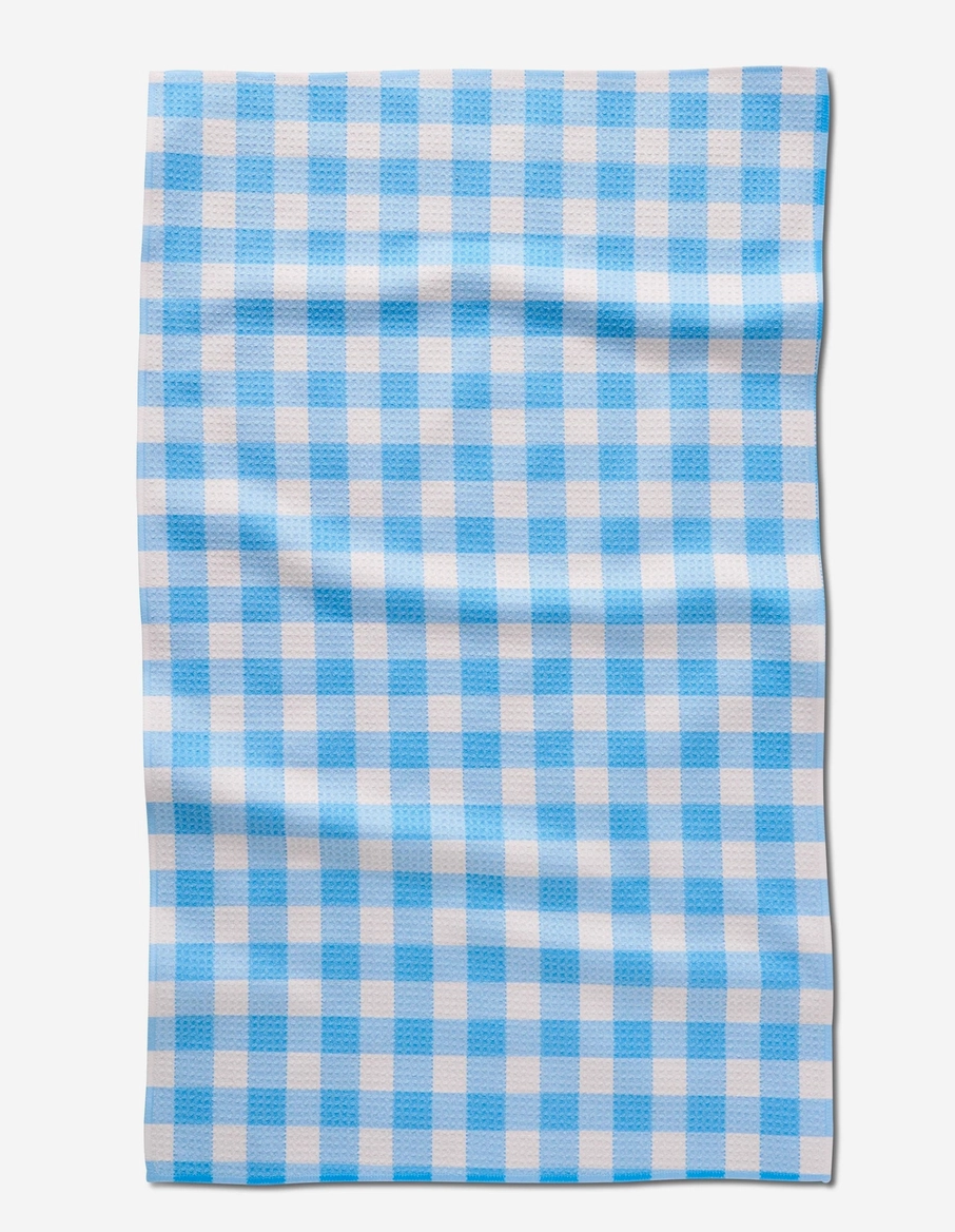 Angelic Sky Gingham Kitchen Tea Towel