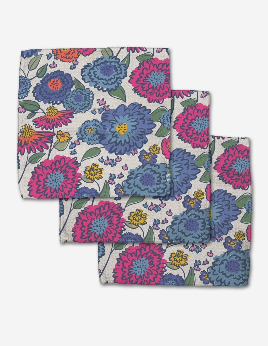 Painterly Meadow Dishcloth