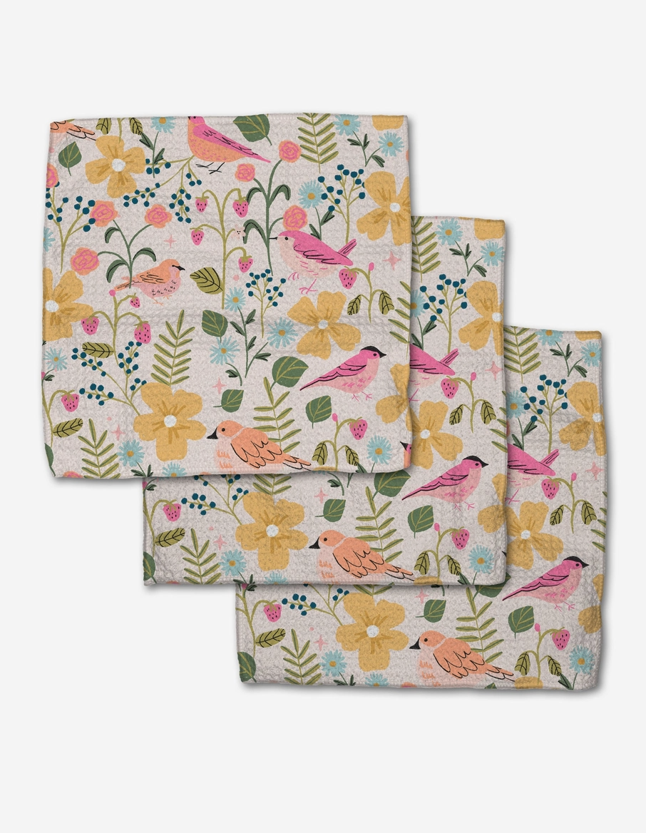 Summer Songbirds Dishcloth