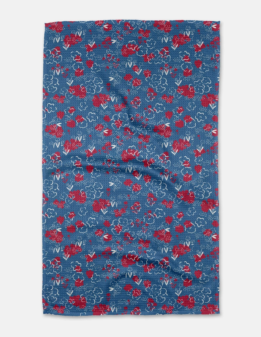Patriotic Garden Kitchen Towel