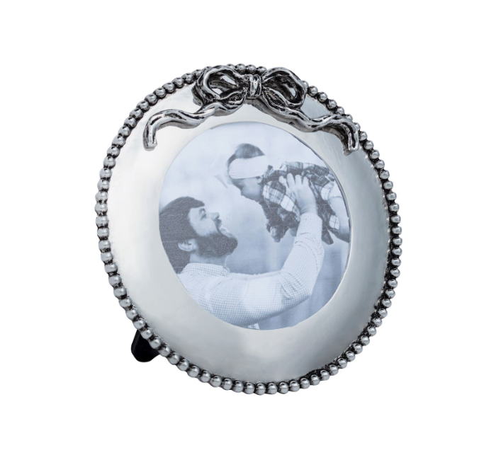 Circle Bow Silver Mini Frame