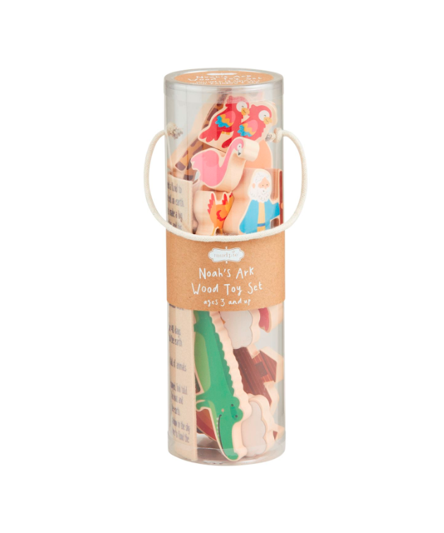 Wood Toy Set Noahs Ark