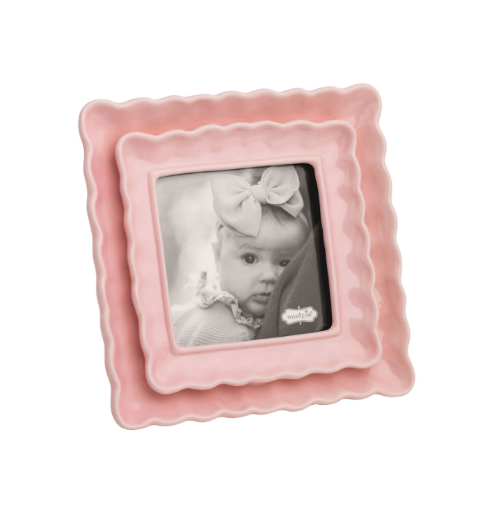 Square Layered Frame Pink
