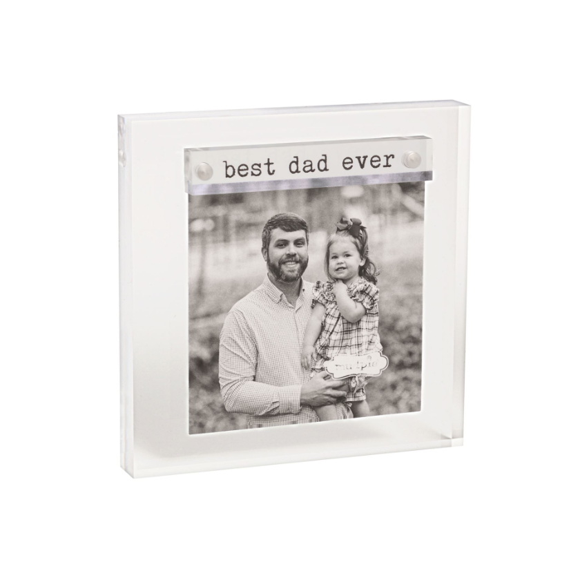 Best Dad Ever Small Acrylic Frame