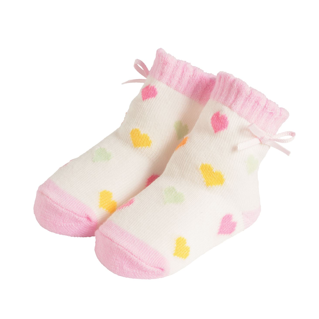Baby Rainbow Heart Socks