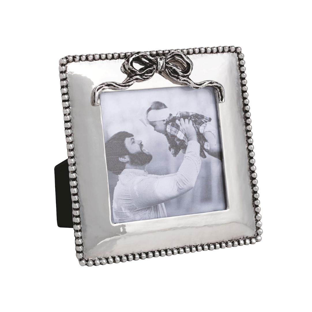 Square Bow Silver Mini Frame