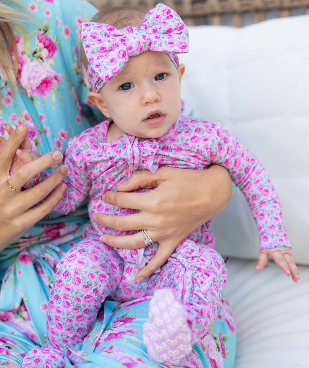Maya Ruffled Zippered Footie