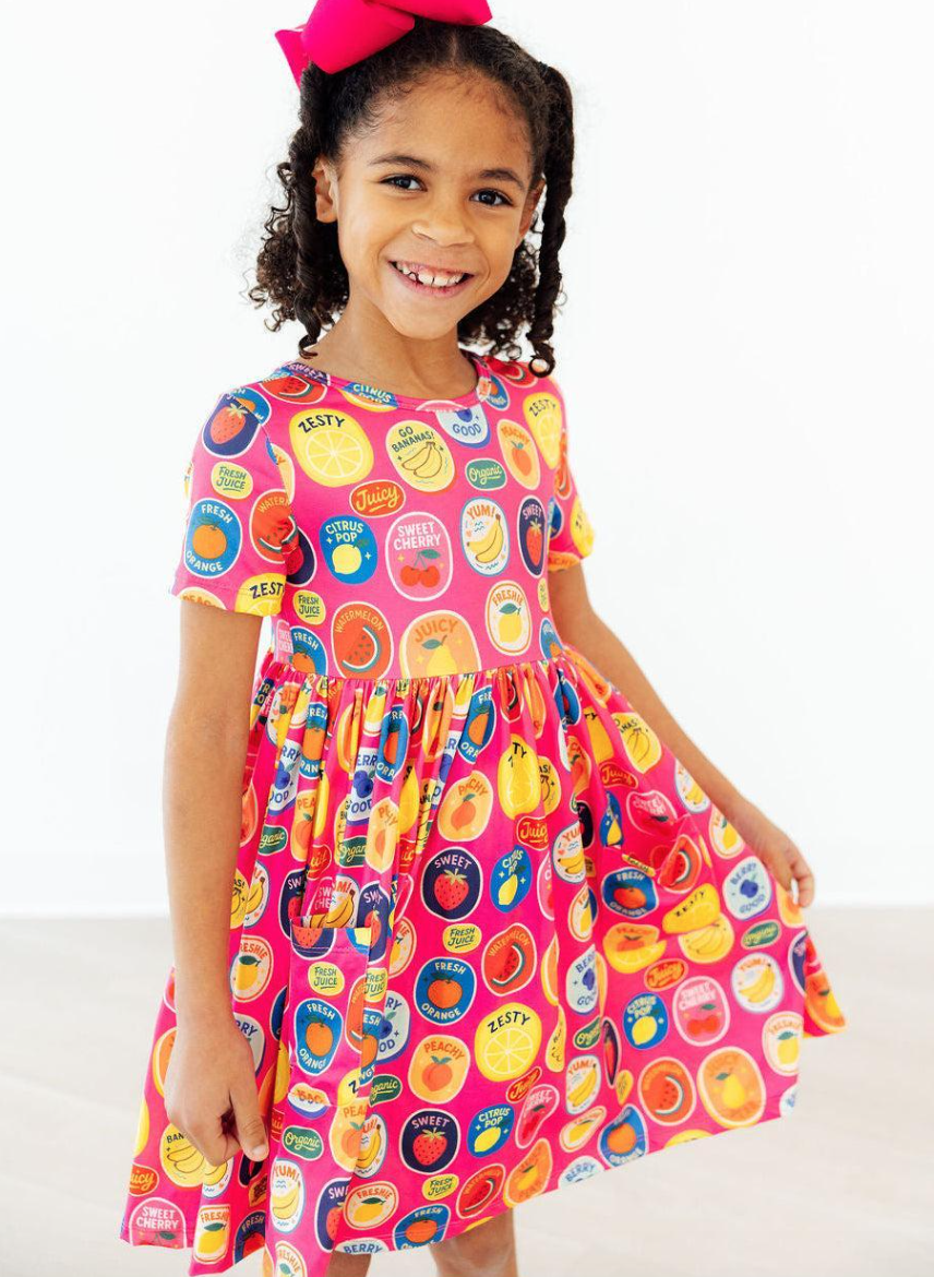 Fresh & Fruity SS Pocket Twirl Dress