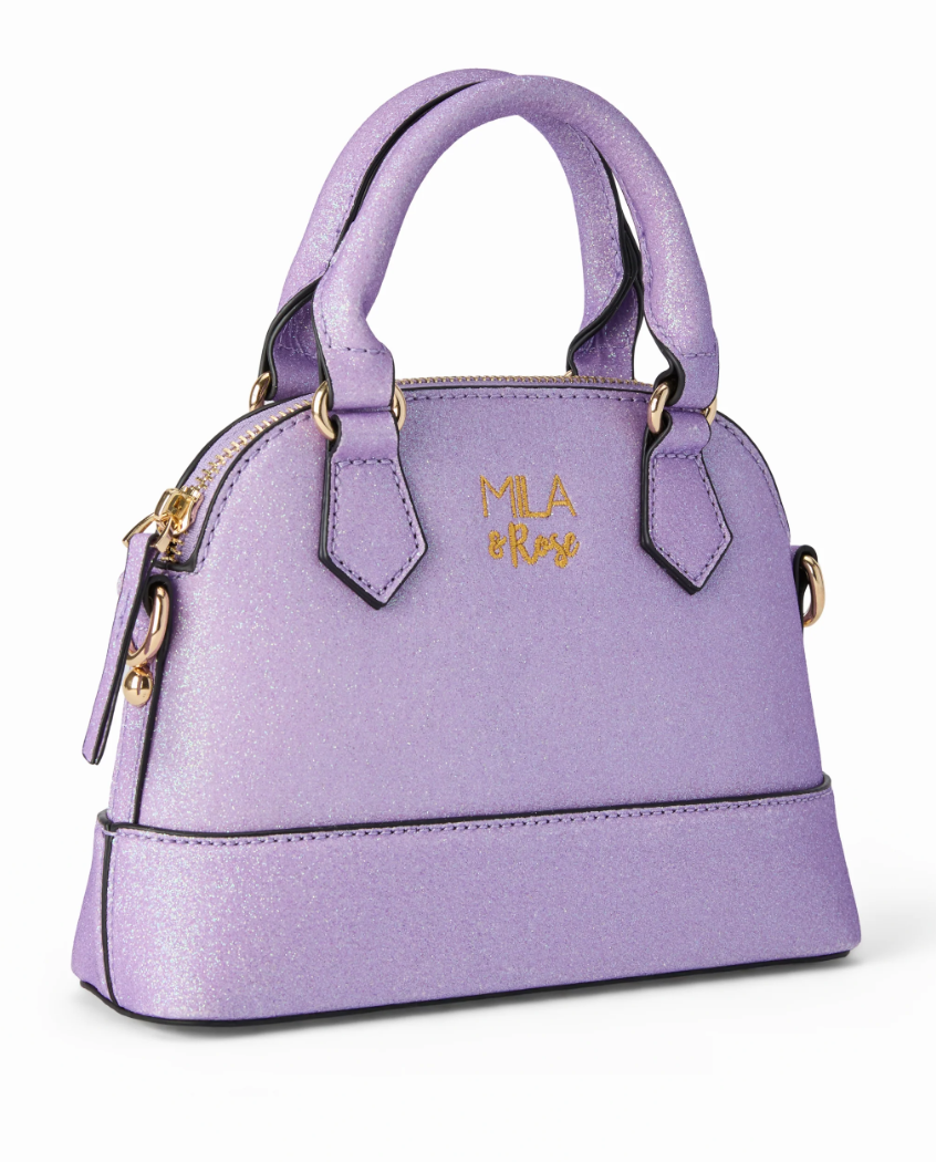 Crossbody Lavender Glitter Purse