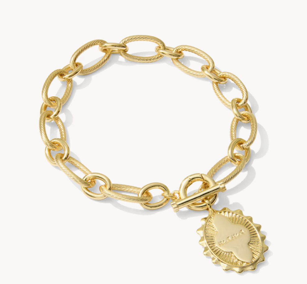 Mama Link Chain Bracelet Gold