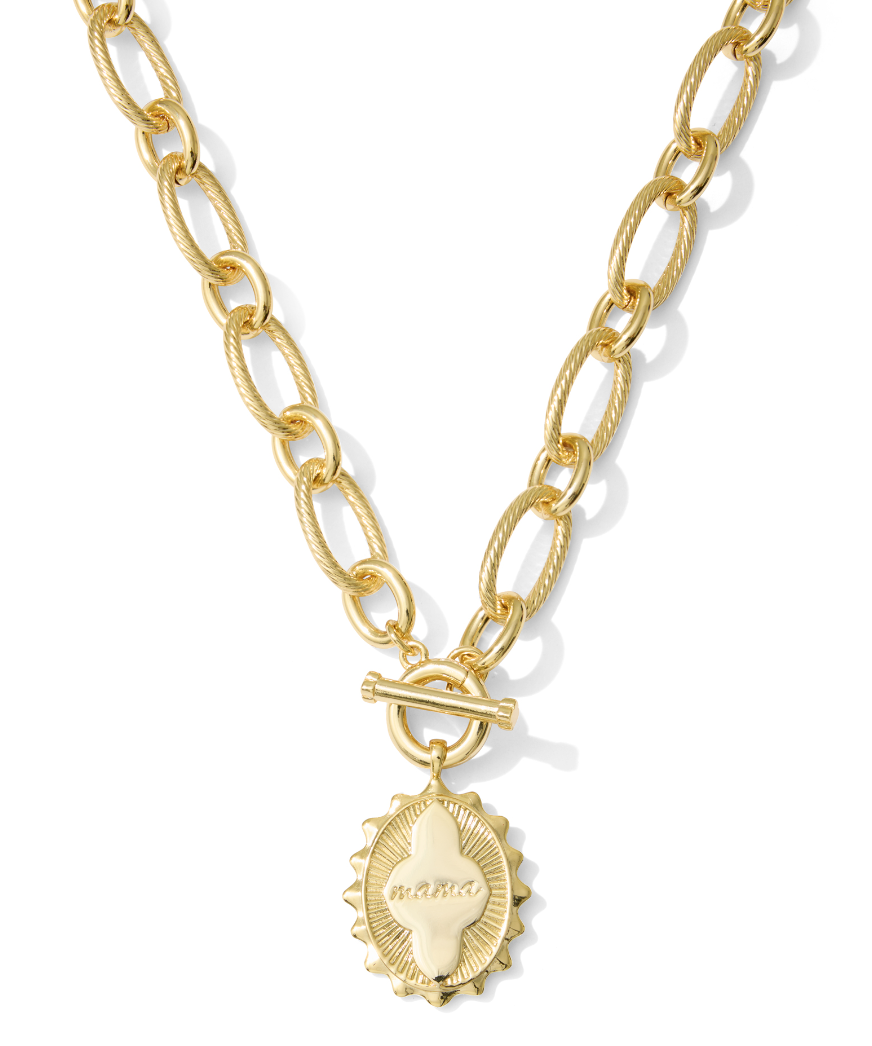 Mama Link Chain Gold Necklace