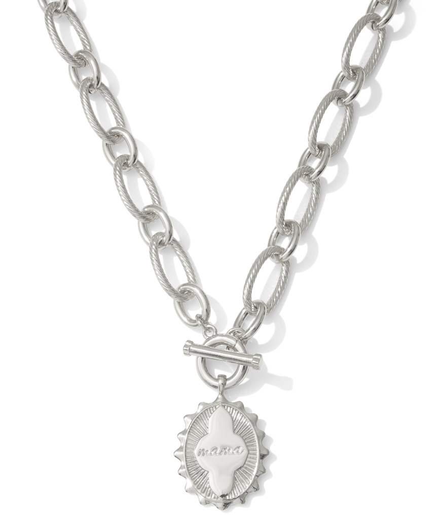 Mama Link Chain Rhod Necklace