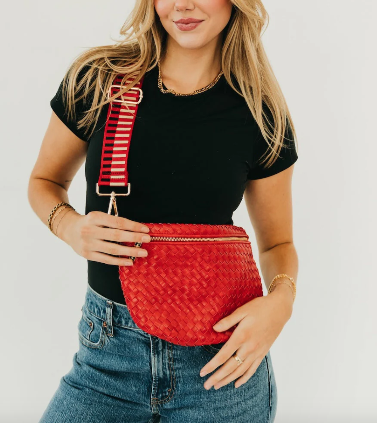 Westlyn Woven Bum Bag Red