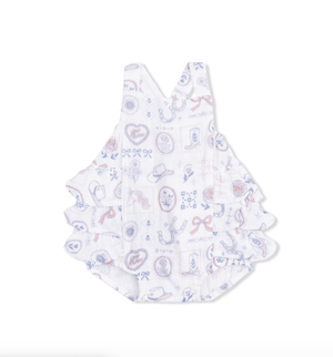 Ruffle Sunsuit Country Western Heirlooms