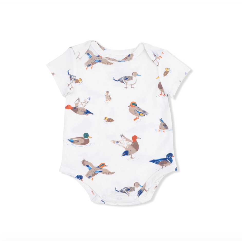 Short Sleeve Bodysuit Ducks